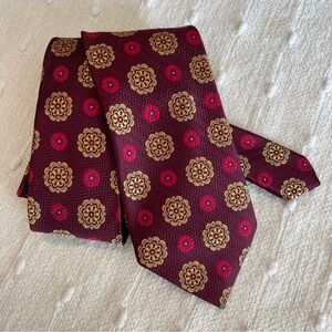 Jos A Bank Red Silk Neck Tie